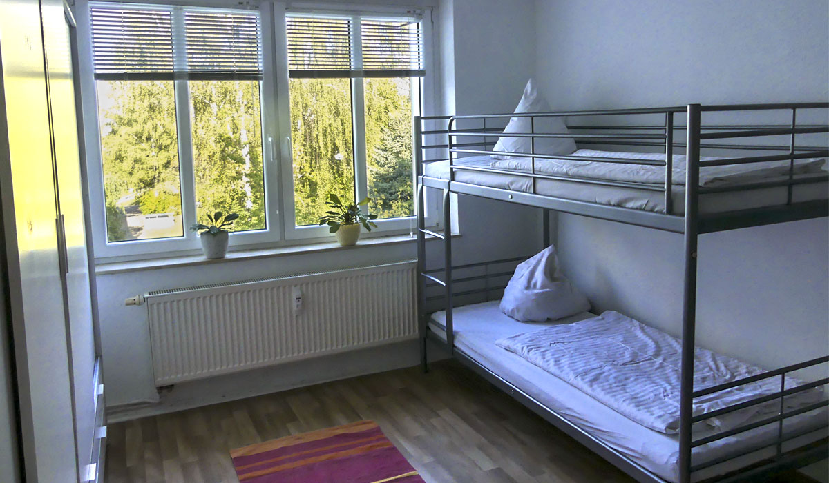 Bedroom in the fuu-sachsen guesthouse